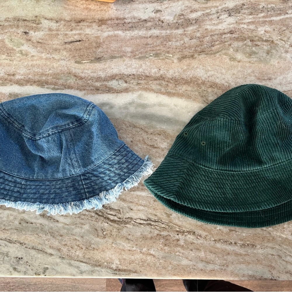 Denim and Corduroy Bucket Hats